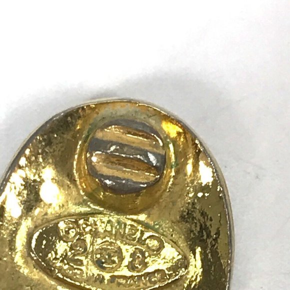 CHANEL vintage CC CC Mark Accessories Earrings Metal Gold - Picture 4 of 15